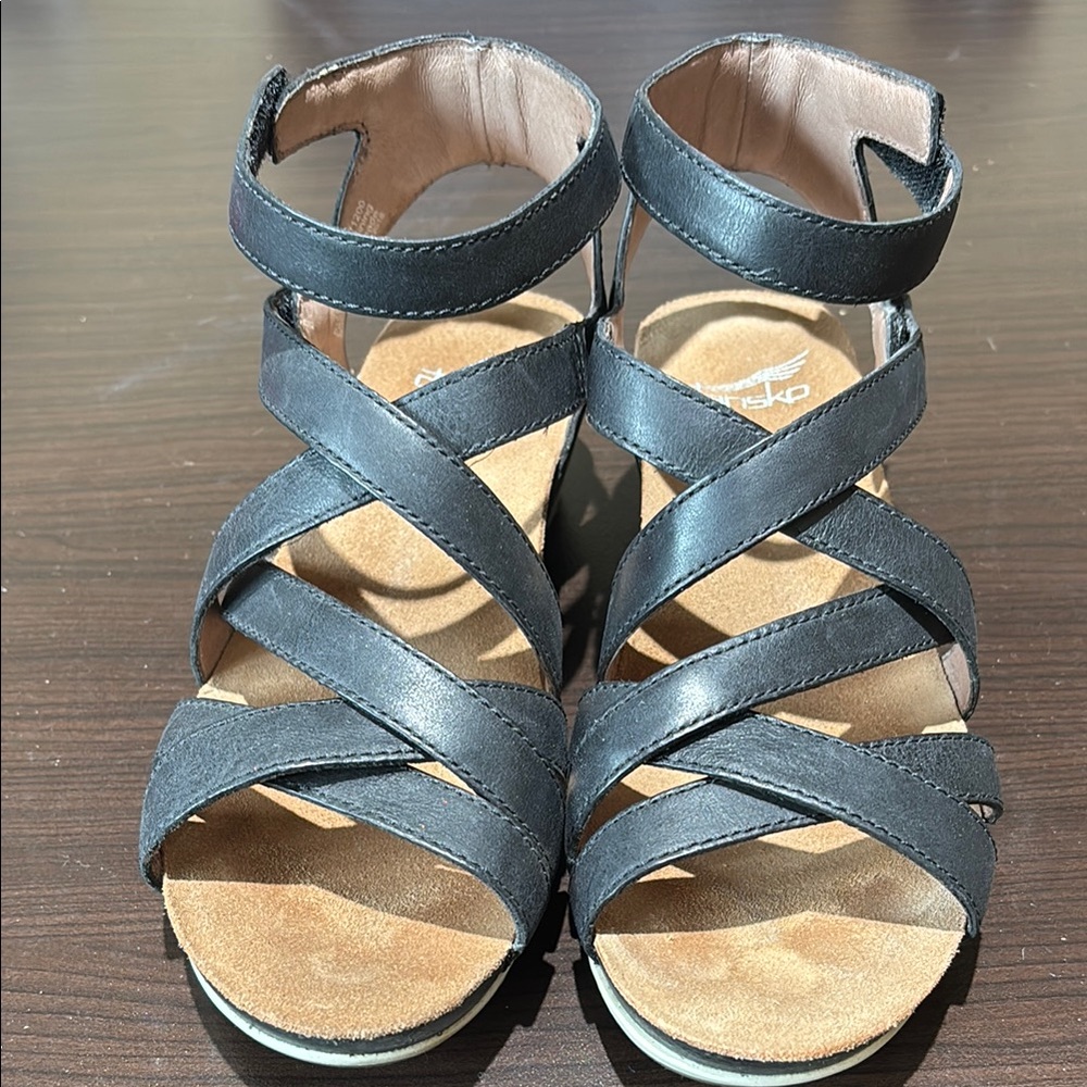 Women's Black Strappy Sandals